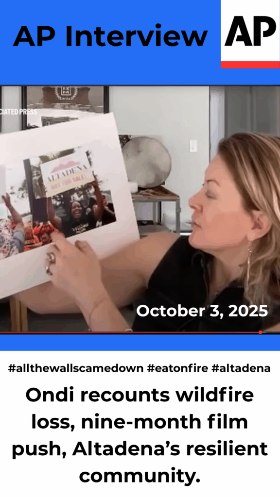 2 Associated Press interviews Ondi Timoner about Altedena Fired 9/3/25
