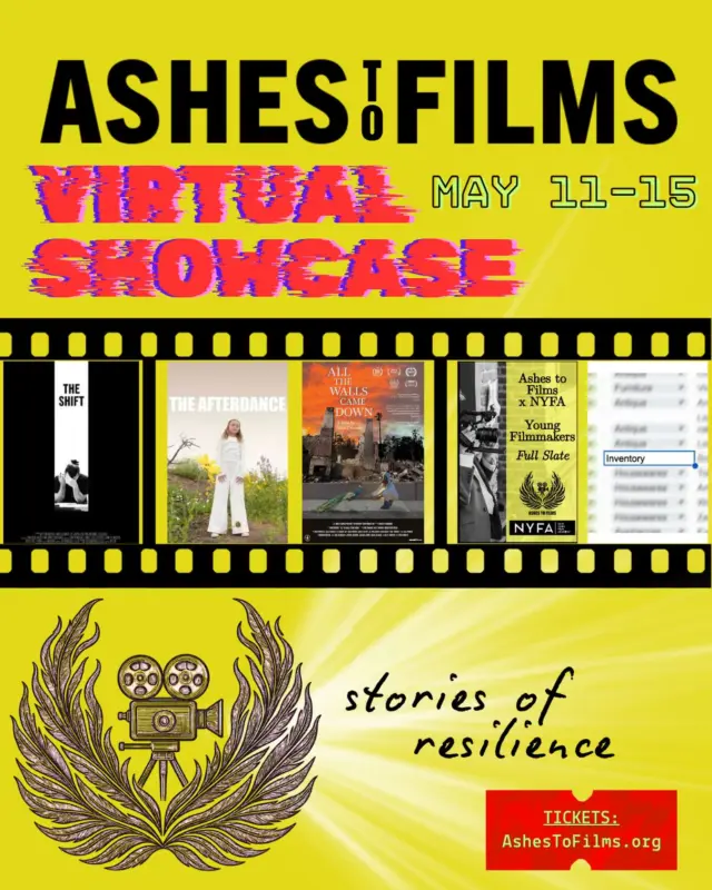 5 days until our Virtual Showcase! 🎟️ Tickets at the link in bio and at ashestofilms.org 🎥

Support these stories of resilience and meet the filmmakers who created them during our live-streamed Q&As.

See you there!

#CreativeRecovery